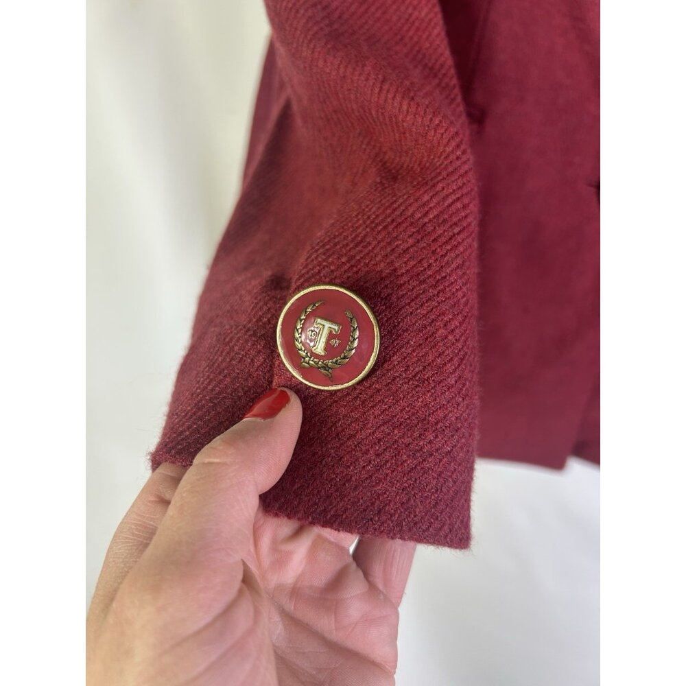 Talbots Wool Tweed Monogram Button Blazer Jacket … - image 2